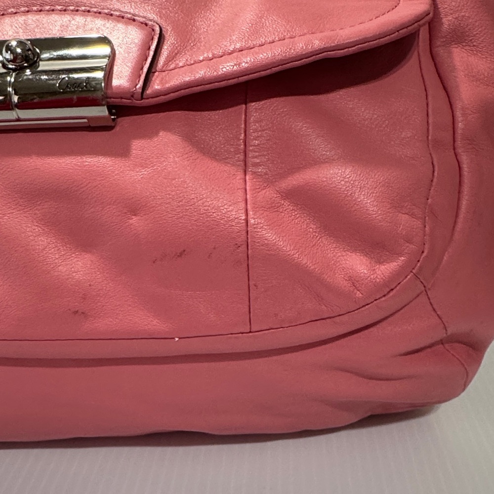 LOW START IN SHOW ONLY Coach Kristen Leather Hobo – Style F22309 – Pink - Picture 4 of 16